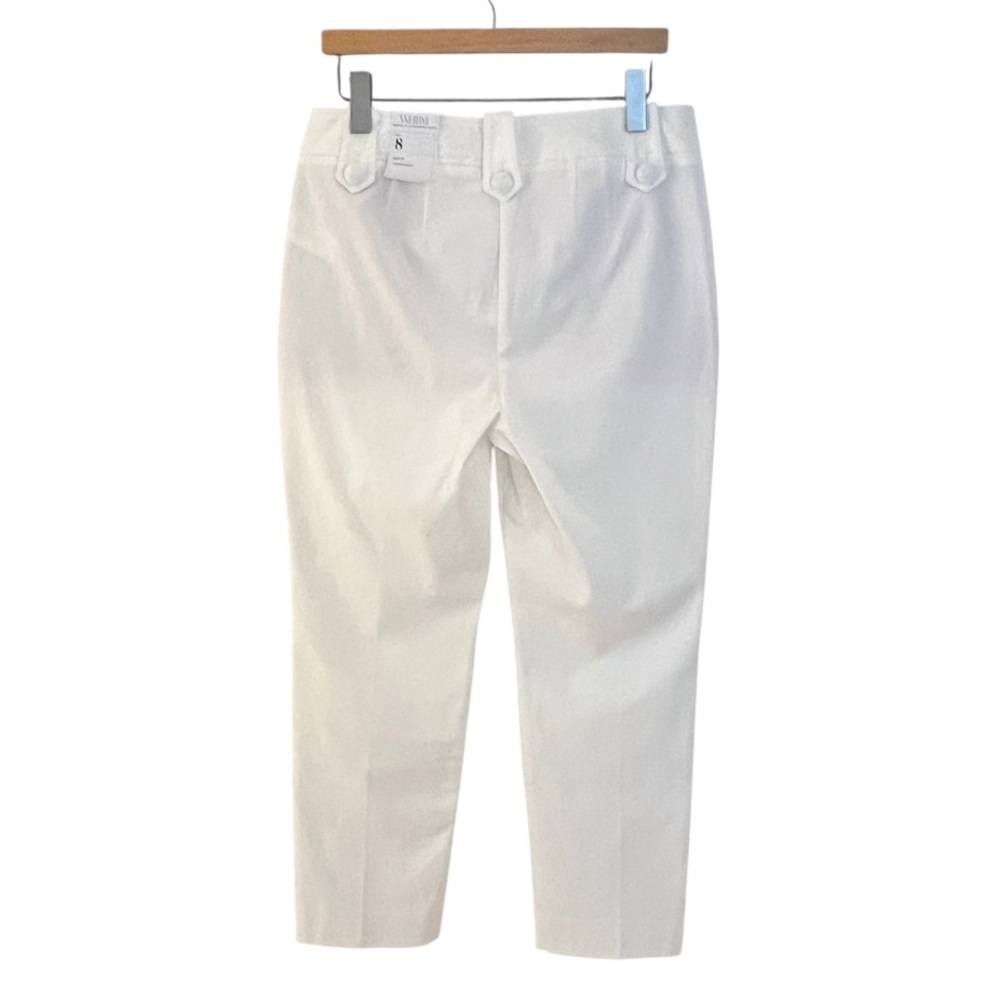 White House Black Market Jolie Novelty Button Straight Pants NWT Size 8R - Picture 5 of 13